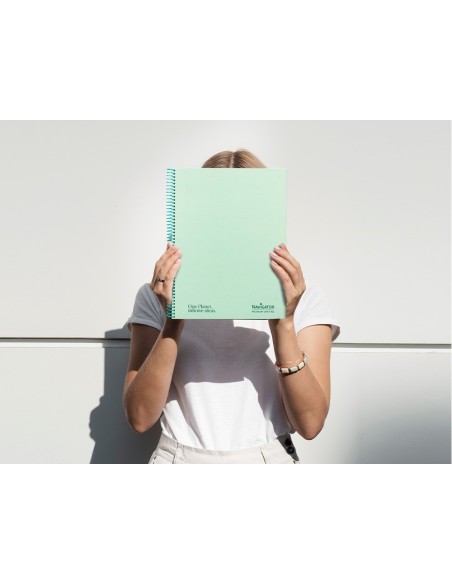 Cuaderno espiral navigator a4 tapa dura 80h...