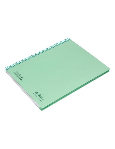 Cuaderno espiral navigator a4 tapa dura 80h...