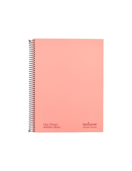 Cuaderno espiral navigator a4 tapa dura 80h...