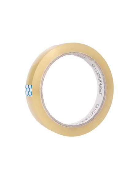 Cinta adhesiva q-connect transparente 66 mt x 15 mm