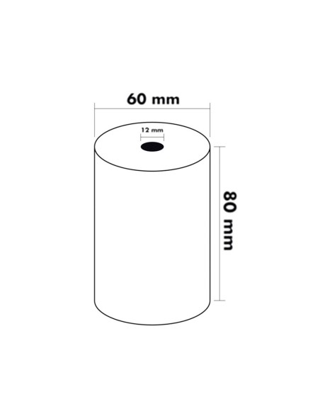 Rollo sumadora termico q-connect 80 mm ancho x...