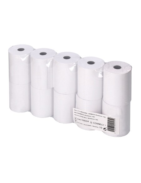 Rollo sumadora termico q-connect 80 mm ancho x 60 mm diametro sin bisfenol a papel de 70 g/m2