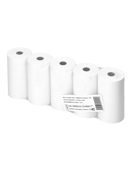 Rollo sumadora termico q-connect 57 mm ancho x 60 mm diametro sin bisfenol a papel de 70 g/m2