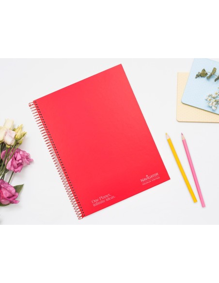 Cuaderno espiral navigator a4 micro tapa...