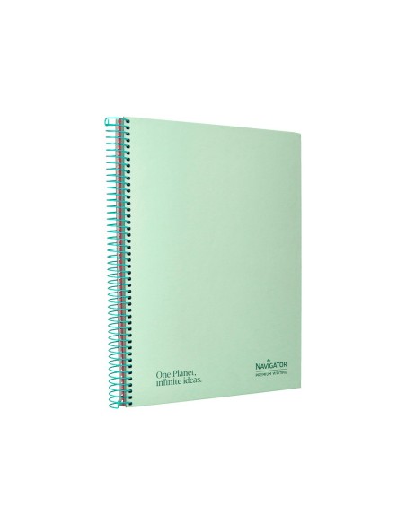 Cuaderno espiral navigator a4 micro tapa...
