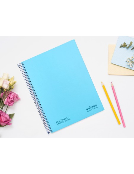 Cuaderno espiral navigator a4 micro tapa...