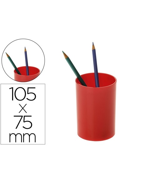 Cubilete portalapices archivo 2000 rojo opaco...