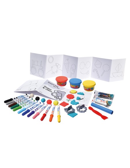 Set creativo giotto be-be para colorear y moldear
