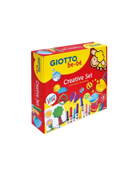 Set creativo giotto be-be para colorear y moldear