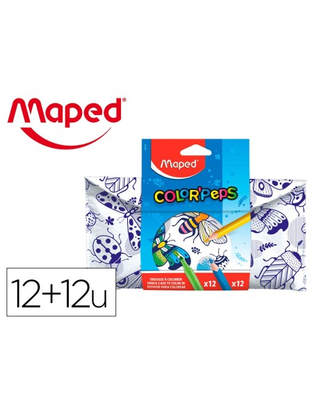Set para colorear maped 12 rotuladores + 12...