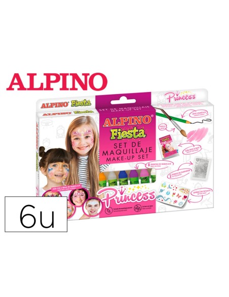 Barra de maquillaje alpino princesa caja de 6...
