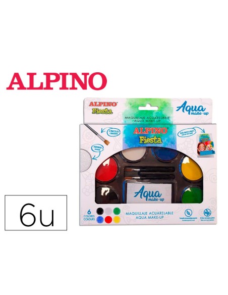 Paleta maquillaje alpino acuarelable pro 6...