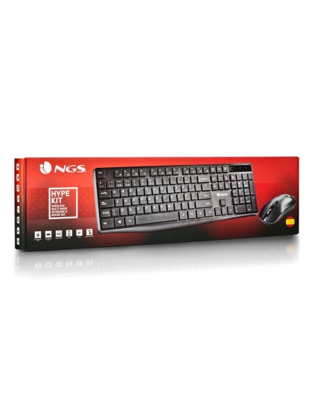 Set teclado y raton ngs hype kit inalambrico...