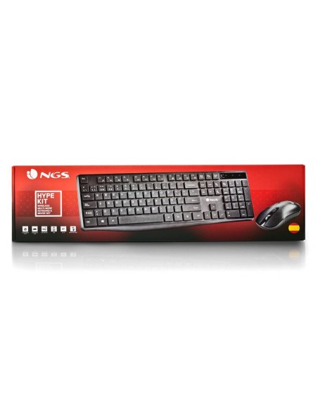 Set teclado y raton ngs hype kit inalambrico...