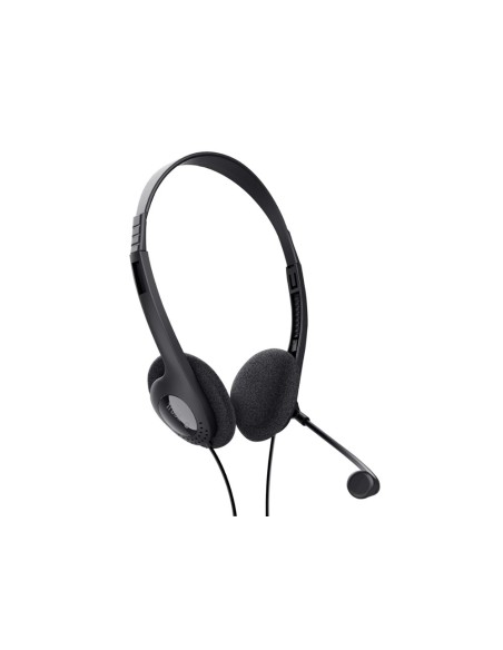 Auricular trust basics con microfono ajustable usb 2.0 longitud cable 180 cm color negro