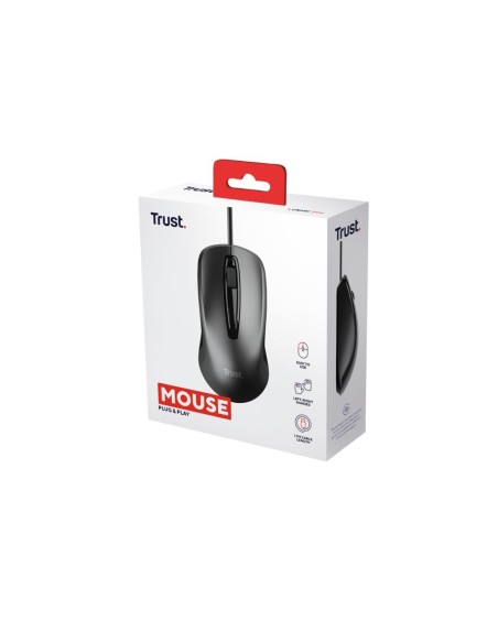 Raton trust basic optico 4 botones 1200 dpi usb...