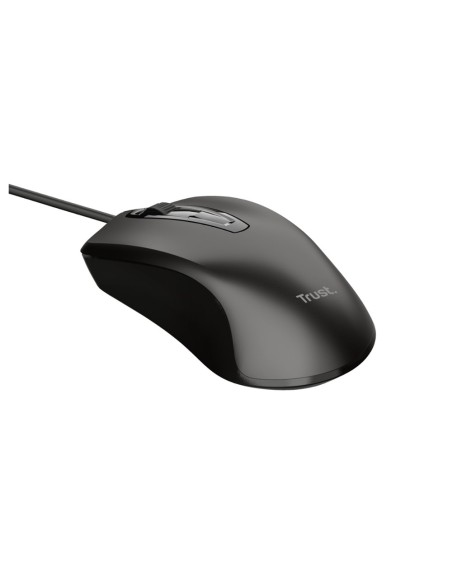 Raton trust basic optico 4 botones 1200 dpi usb 2.0 color negro