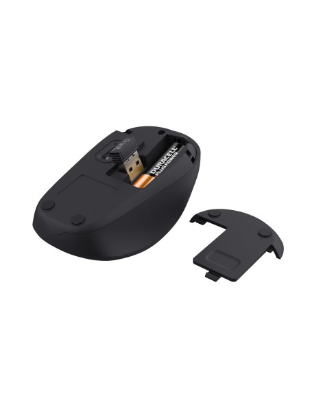 Raton trust yvi+ optico inalambrico eco 4 botones 800/1600 dpi usb 2.0 color rojo
