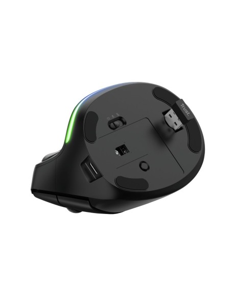 Raton trust bayo ergo optico inalambrico eco 6 botones 800/1200/1600/2000/2400 dpi usb 2.0 color negro