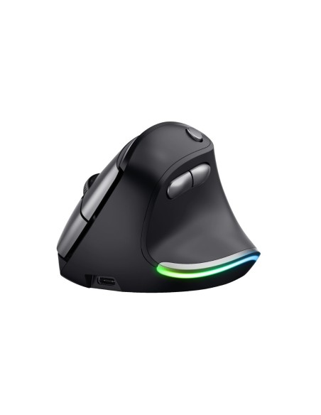 Raton trust bayo ergo optico inalambrico eco 6 botones 800/1200/1600/2000/2400 dpi usb 2.0 color negro