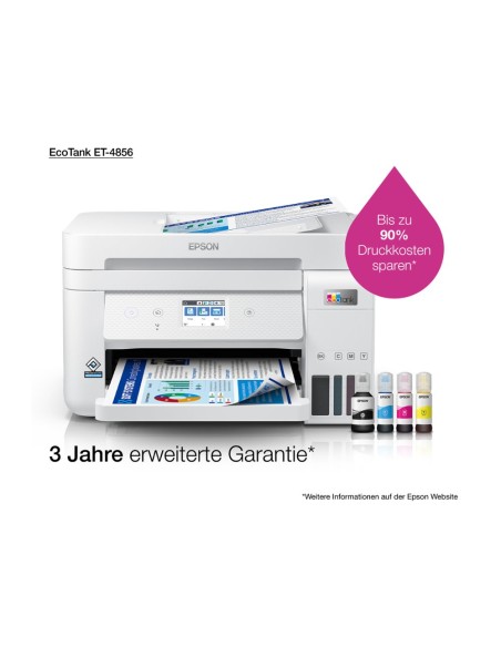 Equipo multifuncion epson ecotank et-4856 tinta 33 ppm escaner copiadora impresora fax bandeja entrada 250 hojas