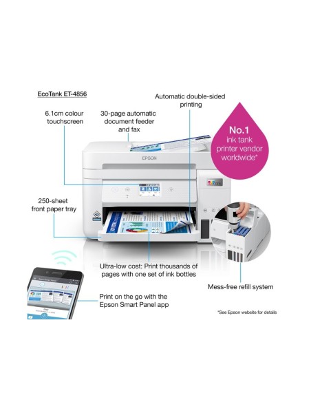 Equipo multifuncion epson ecotank et-4856 tinta...