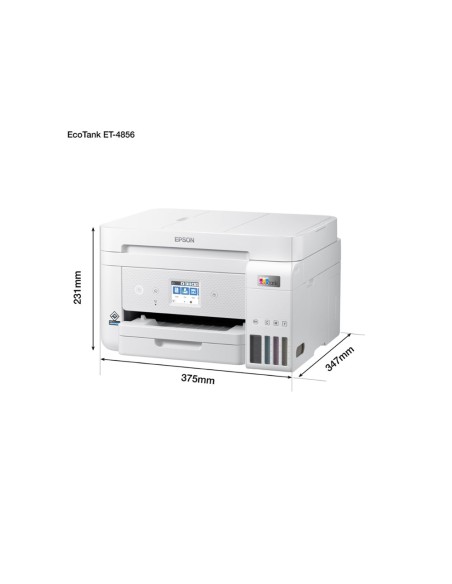 Equipo multifuncion epson ecotank et-4856 tinta 33 ppm escaner copiadora impresora fax bandeja entrada 250 hojas