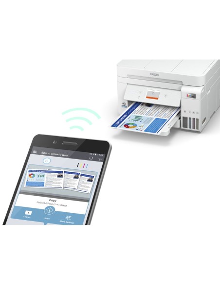 Equipo multifuncion epson ecotank et-4856 tinta 33 ppm escaner copiadora impresora fax bandeja entrada 250 hojas