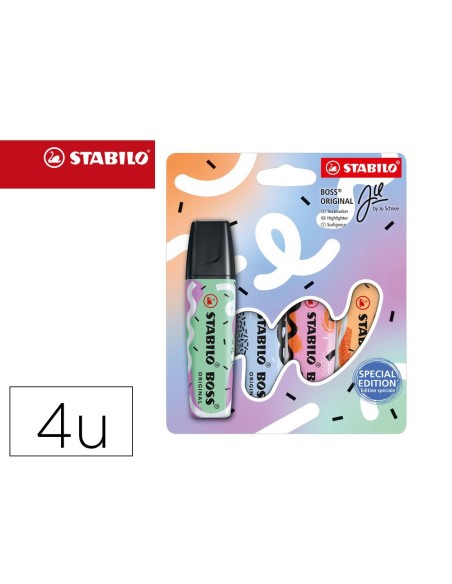 Rotulador stabilo boss fluorescente original...