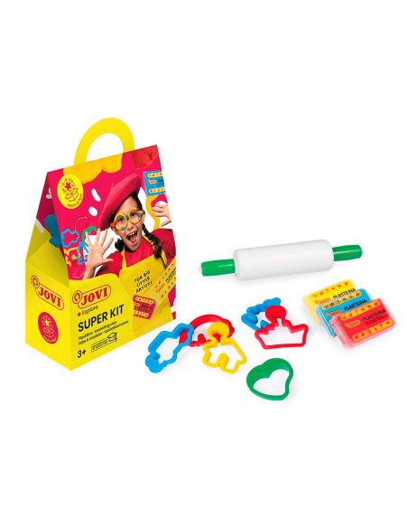 Pintura a dedos jovi pastel super kit 4 botes...