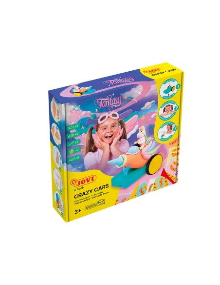 Juego jovi plastilina jovitech crazy cars racing kit