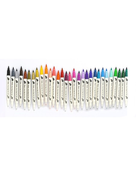 Rotulador pentel brush pen twin doble punta...