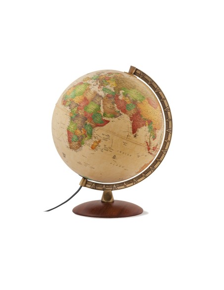 Globo terraqueo nova rico con luz antiqus base...