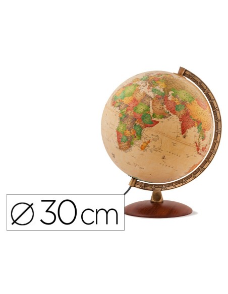 Globo terraqueo nova rico con luz antiqus base...