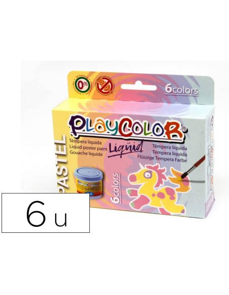 Tempera liquida playcolor liquid pastel 40 ml...