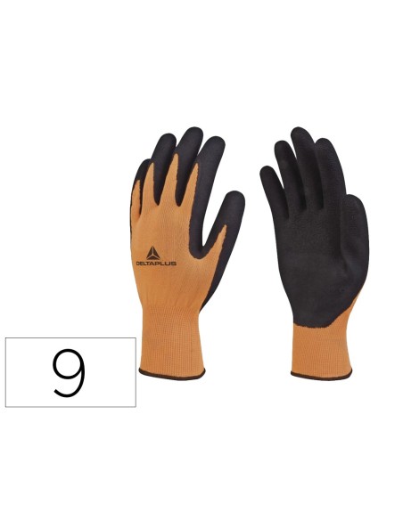 Guantes deltaplus poliester impregando latex...
