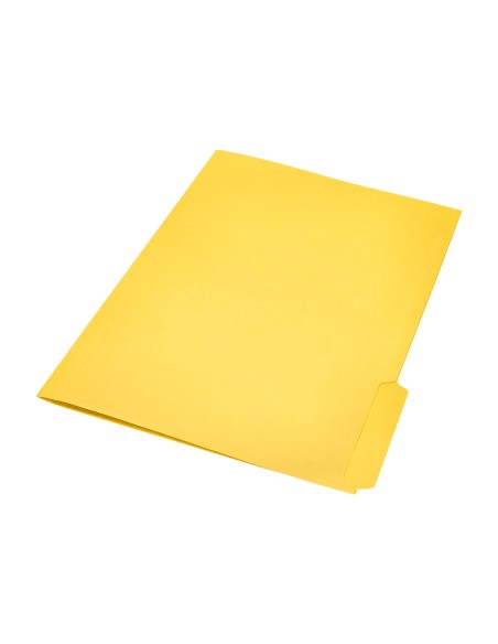 Subcarpeta cartulina liderpapel a4 pestaña inferior 240g/m2 color amarillo