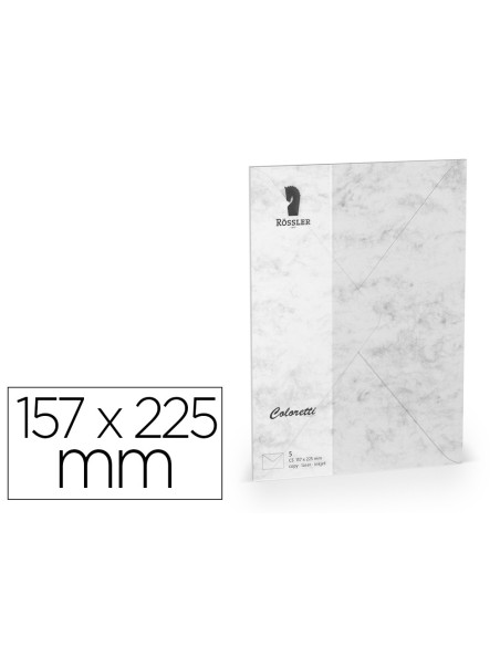 Sobre rossler coloretti c5 color marmol gris...