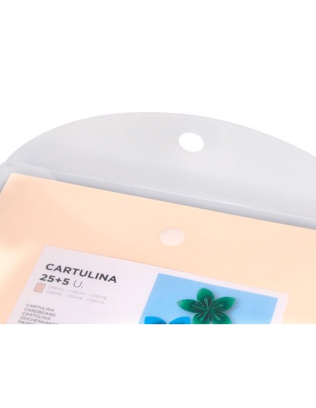 Cartulina liderpapel a4 180g/m2 crema paquete...