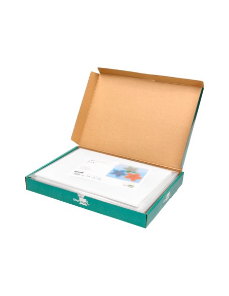 Cartulina liderpapel a4 180g/m2 blanco paquete de 25+5 hojas