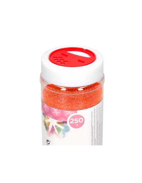 Purpurina liderpapel fantasia color metalico naranja pastel bote de 250 gr