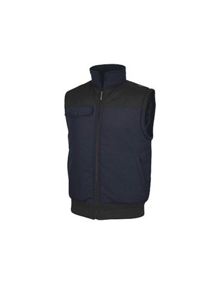Chaleco deltaplus multibolsillos con cremallera y mangas desmontables 80% poliester 20% algodon talla l