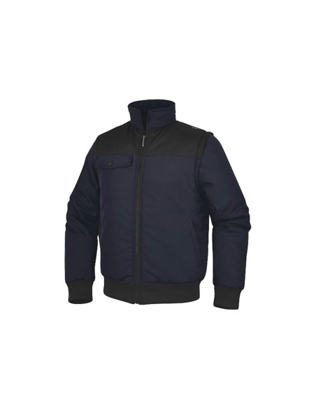 Chaleco deltaplus multibolsillos con cremallera y mangas desmontables 80% poliester 20% algodon talla l