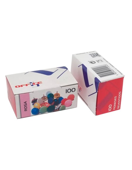 Chincheta lismania office color rosa caja de...