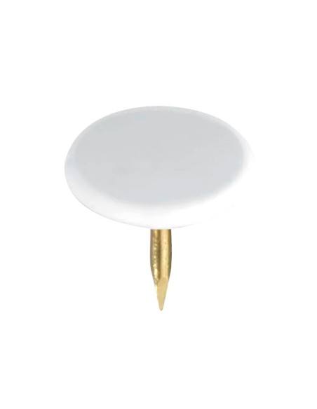 Chincheta lismania office color blanco caja de 100 unidades