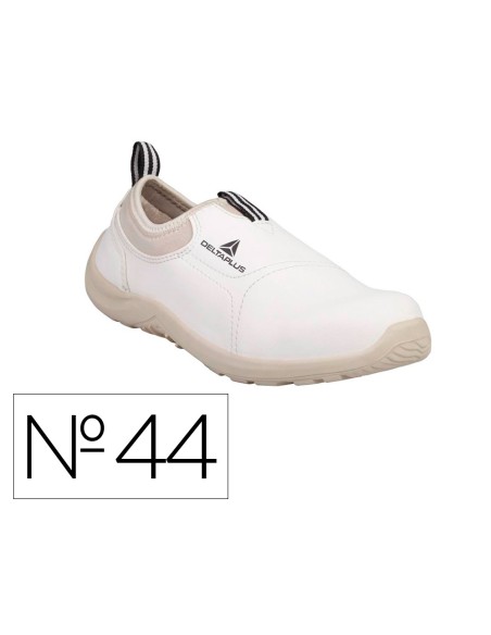 Zapatos de seguridad deltaplus microfibra pu suela pu mono-densidad color blanco talla 44