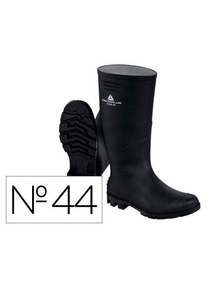 Botas deltaplus de seguridad stone pvc negro suela de tacos talla 44
