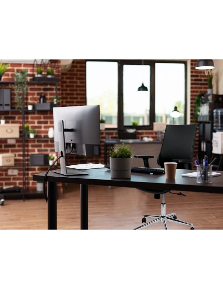 Silla giratoria q-connect respaldo medio de similpiel regulable en altura 980+100x630x625 mm color negro
