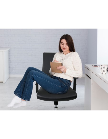 Silla giratoria q-connect respaldo medio de...