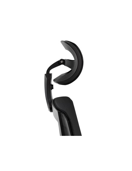 Silla giratoria q-connect ergonomica respaldo alto y reposacabeza ajustable en altura 1180+100x630x625 mm